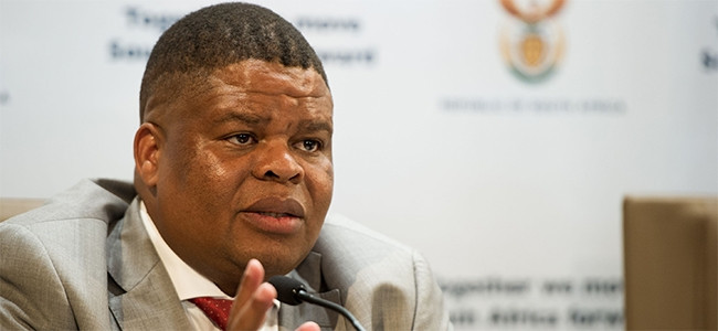 Energy minister David Mahlobo.