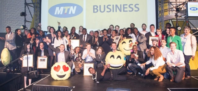 The winners of the MTN Business App of the Year Awards.