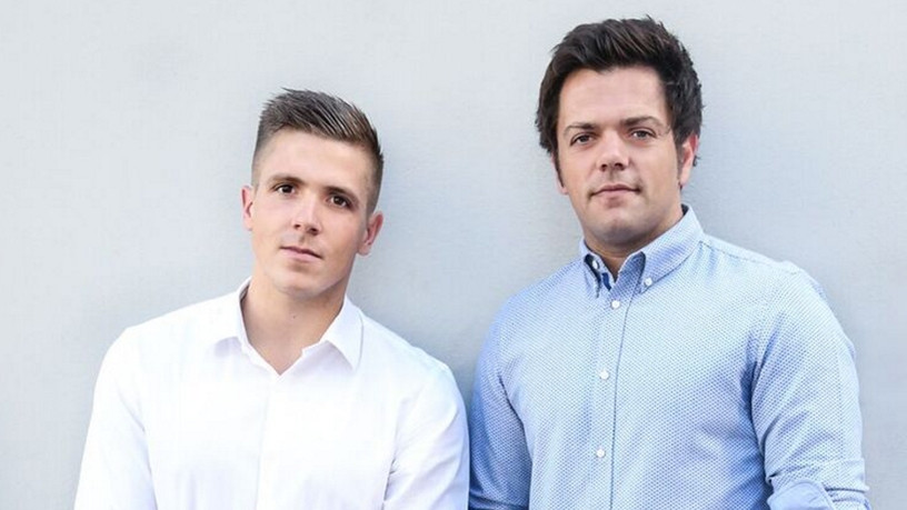 PropertyFox co-founders, Ashley James and Crispin Inglis.