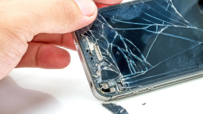With weFix, a customer takes the cracked screen in, and it gets checked in and repaired.