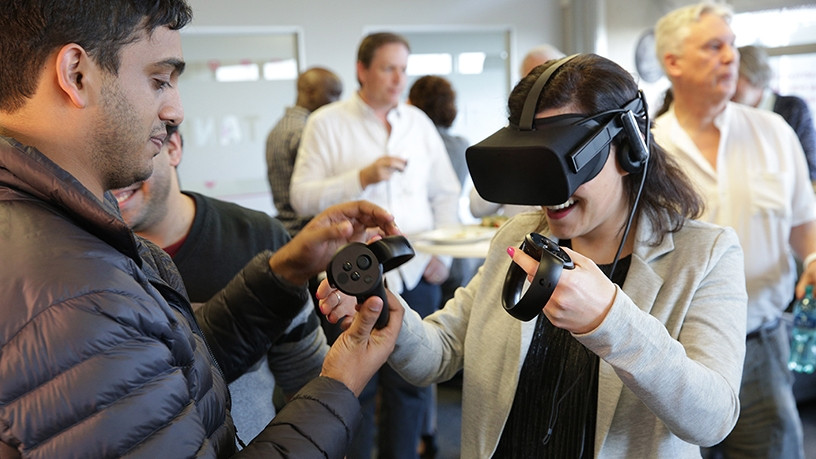 The Innovation Lab is fitted with virtual reality 3D goggles amongst other gadgets.(Photo by Michael Hammond)