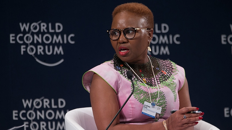 Small business development minister Lindiwe Zulu. (Photo source: WEF)