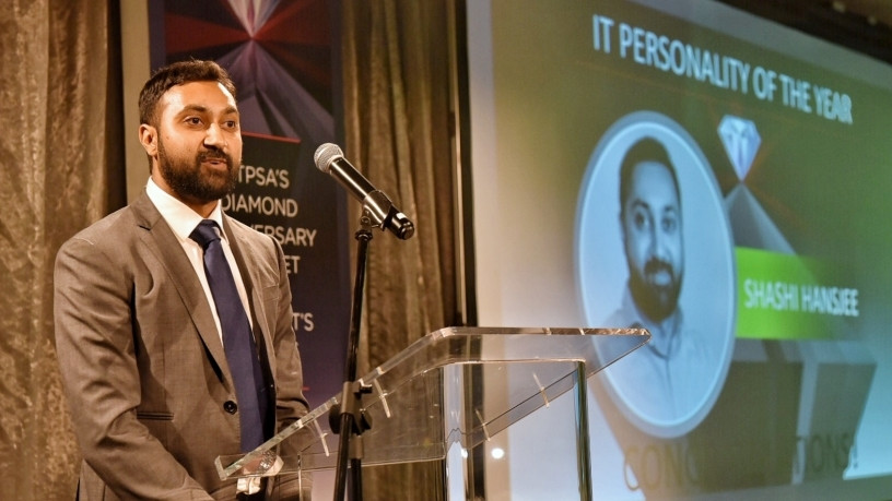 Shashi Hansjee, CEO of Entelect, scooped the coveted 2017 IT Personality of the Year title. Photo: Steff Bosch.