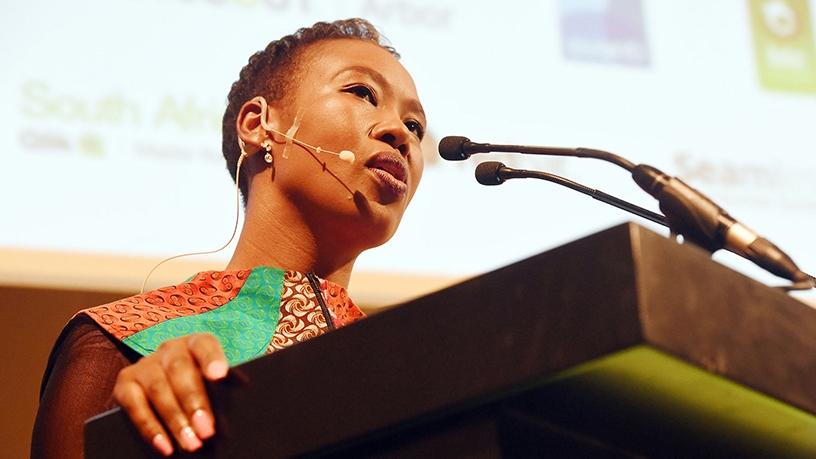 Telecoms and postal services deputy minister Stella Ndabeni-Abrahams. Photo source: GCIS