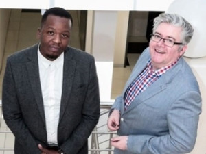 From left to right, Themba Tshamano, Digital Talent Bursary Winner from 2016 Competition, and Paul Dunne, CEO and Founder of Digital Skills Academy.