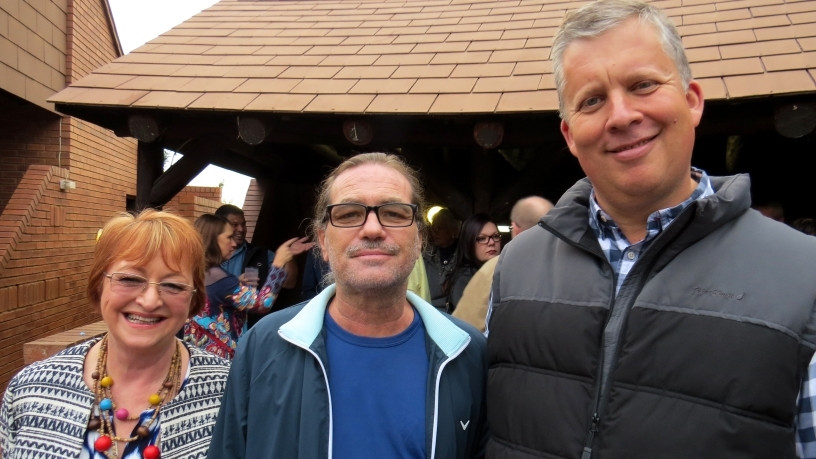 From left to right: Susan Van Zyl; Barry MacDougall; Mike Richards at JMR Software Year End Function.