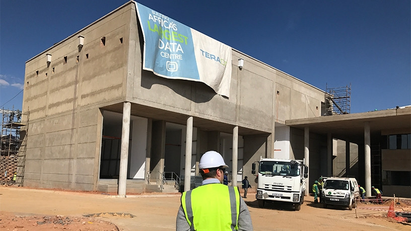 Teraco's Bredell hyperscale data centre facility during construction.