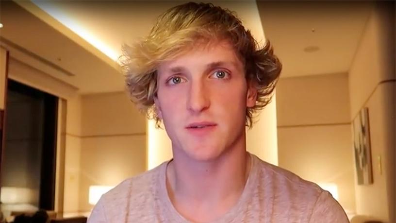 YouTuber Logan Paul in a video apologising to the Internet.