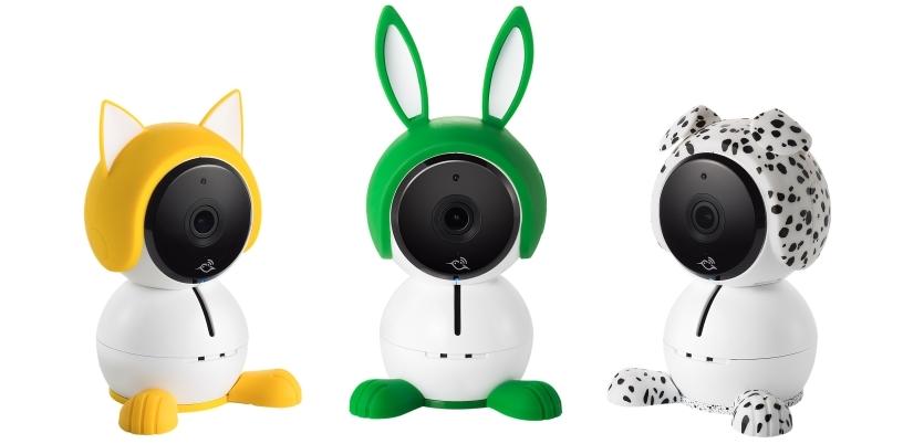 The appearance of the 'nursery-friendly' Arlo Baby monitoring camera can be altered and personalised, turning it into a child-appealing character such as a bunny, cat or puppy.