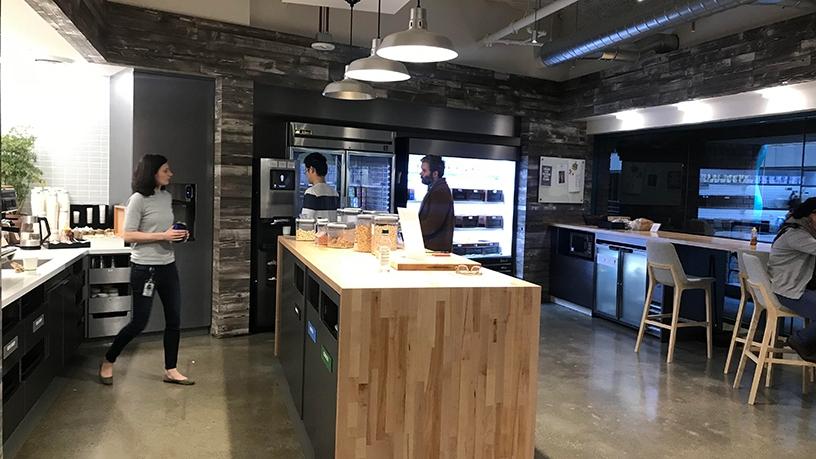 One of the kitchens located throughout the building.