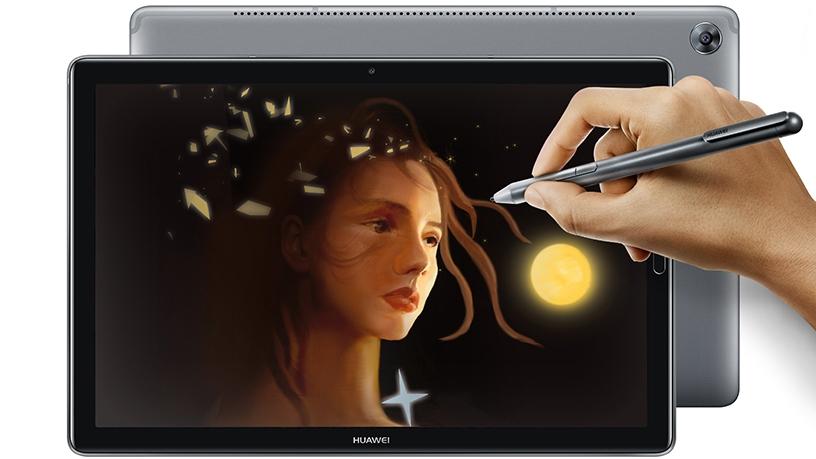 The Huawei MediaPad M5 and M-Pen.