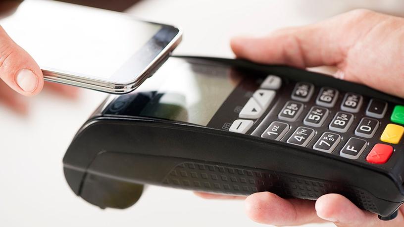 Samsung Pay uses NFC technology to make payments directly from the mobile device.