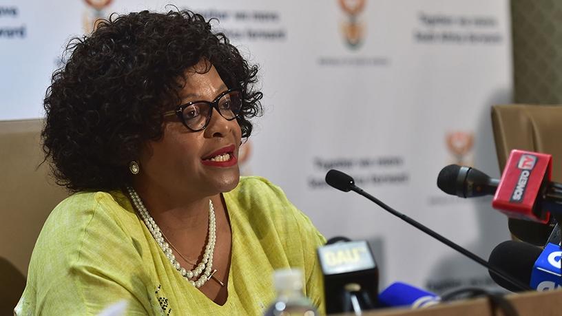 Communications minister Nomvula Mokonyane. (Photo source: GCIS)