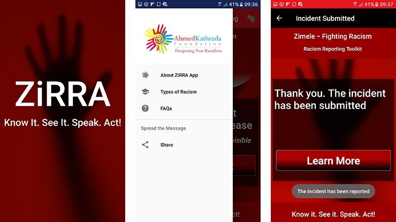 The Zimele Racism Reporting App aims to root out racism in SA.