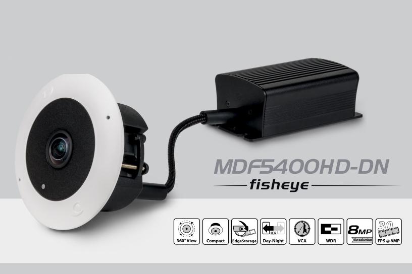 The Dallmeier MDF5400HD-DN Fisheye camera.