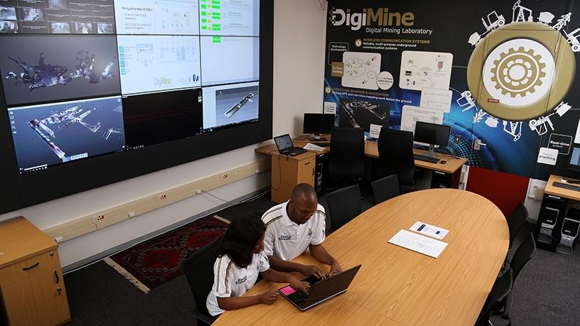 The Wits DigiMine control room.