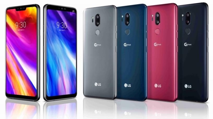 The LG G7 ThinQ smartphone.