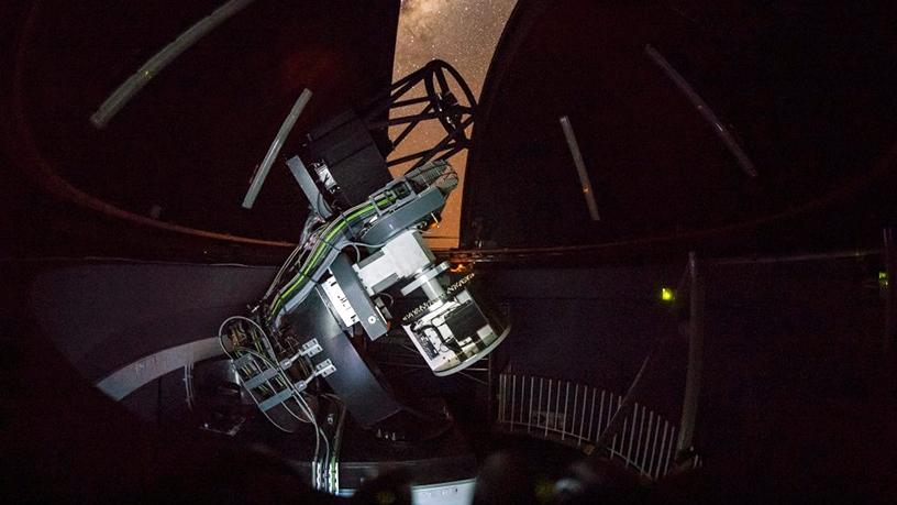 The MeerLICHT telescope will make observations at one of the darkest astronomical sites in the world. (Photo source: SAAO)