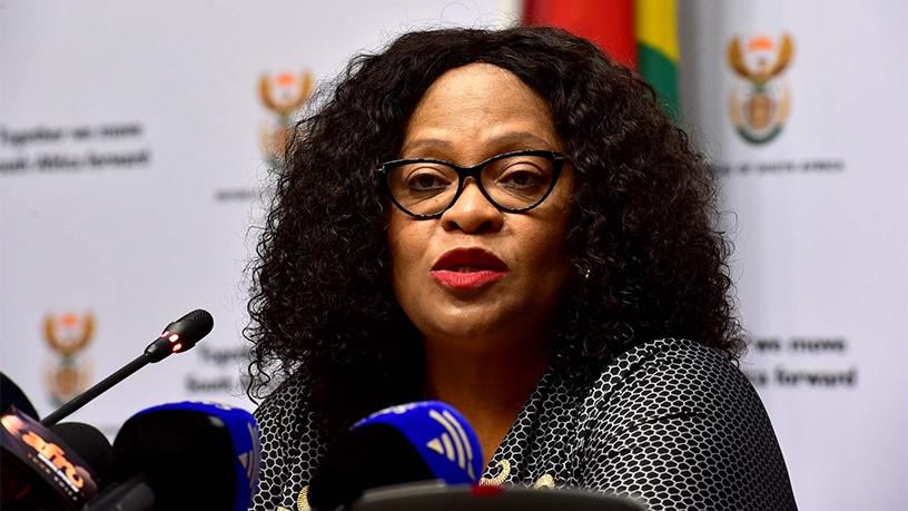 Department of Communications minister Nomvula Mokonyane.