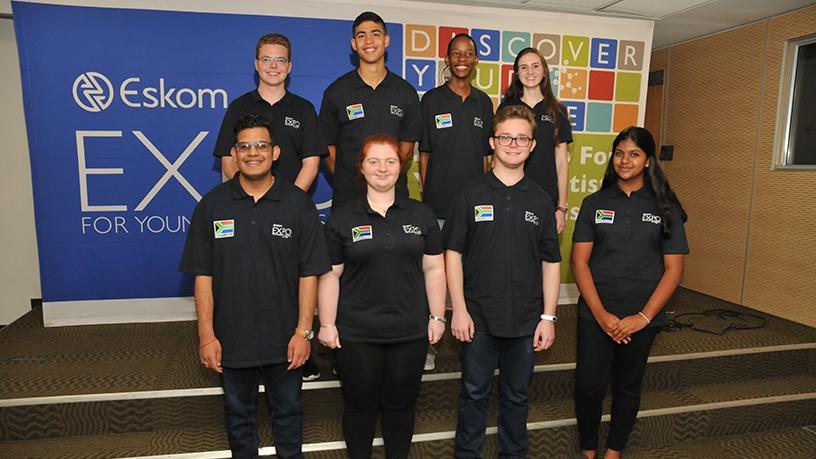 The South African team taking part in the Intel International Science Fair in the US.