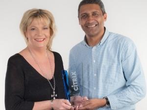 Troye has won the Citrix 'SD WAN Partner of the Year 2017' award for the most number of NetScaler SD WAN deals closed on new logos. Troye managing director Helen Kruger (left) and Troye technical director Kurt Goodall (right).