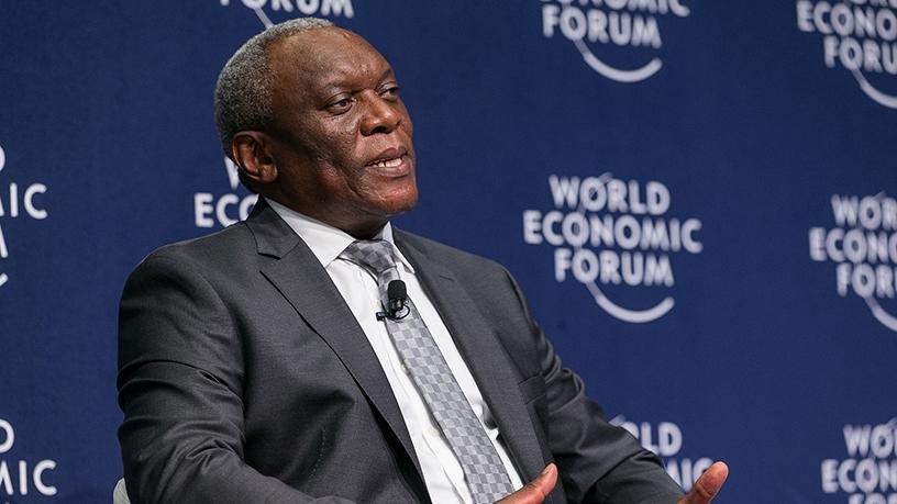 Telecoms and postal services minister Siyabonga Cwele. (Photo source: WEF)