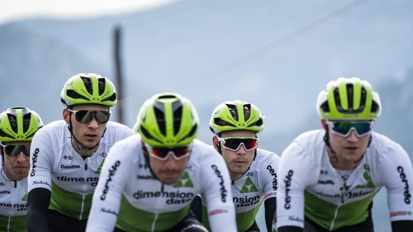 Team Dimension Data cyclists during the Tour de France.