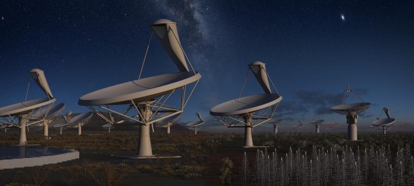 The SKA is not a single telescope, but a collection of telescopes, called an array, to be spread over long distances.