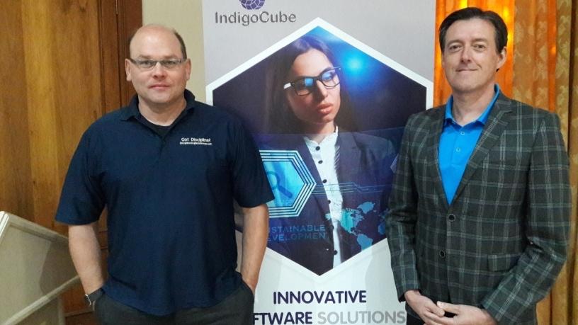 Scott Ambler (left) and Mark Lines (right), world authorities on agile development, at IndigoCube's Business Agility event held recently in Sandton.