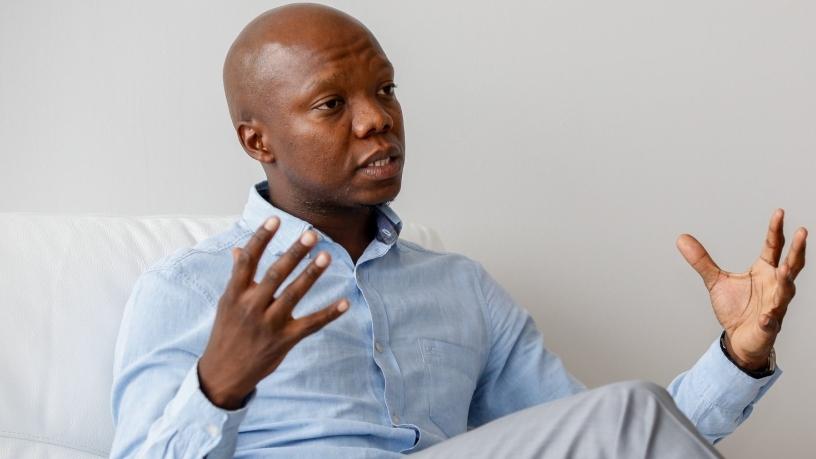 Local media personality and entrepreneur Thabo Molefe.