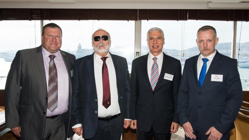 From left: Robert Brown, Panagiotis Kouroumplis, Dionyssus Kalamatianos, Eric Klopper.