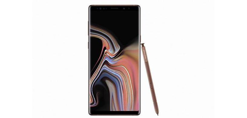 The Samsung Galaxy Note 9.