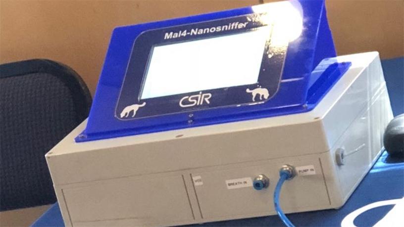 The nanotechnology breathalyser prototype developed at the CSIR for diabetes management.