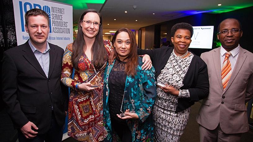 Matema Jacobeth Malatji of Diopong Primary School, Leanne Bishop of Grantleigh College, and Khatija Osman from Durban Girls' College at the 2018 ISPA SuperTeacher of the Year Awards.