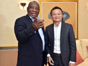 President Cyril Ramaphosa and executive chairman of Alibaba, Jack Ma. (Photo: GCIS)