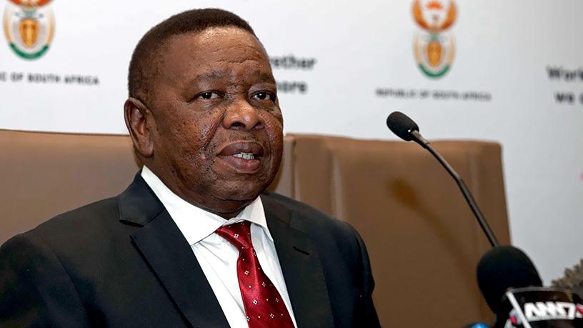 Minister in the Department of Transport, Blade Nzimande.