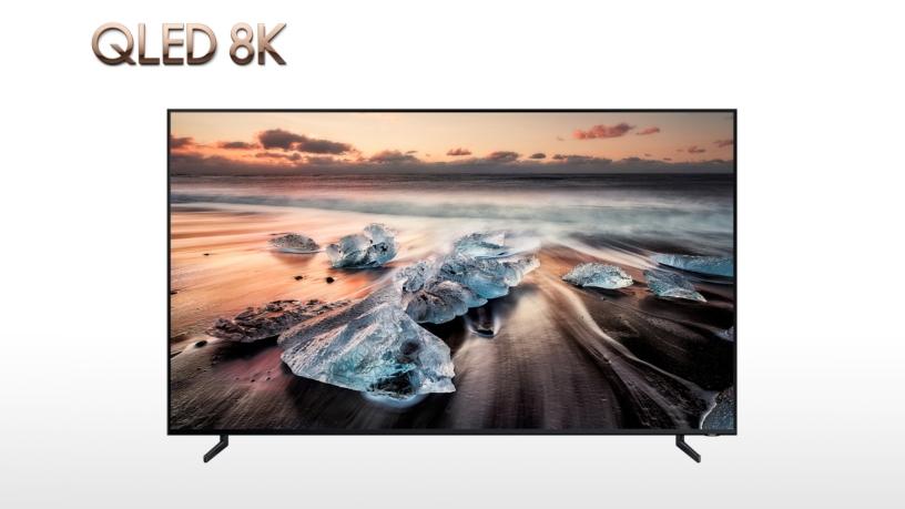The Q900R QLED 8K television set introduced by Samsung at IFA.