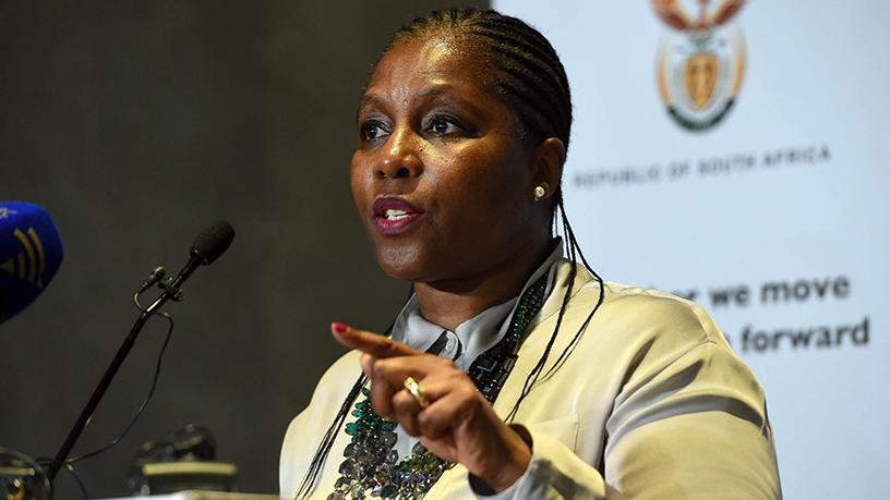 Public service and administration minister Ayanda Dlodlo.