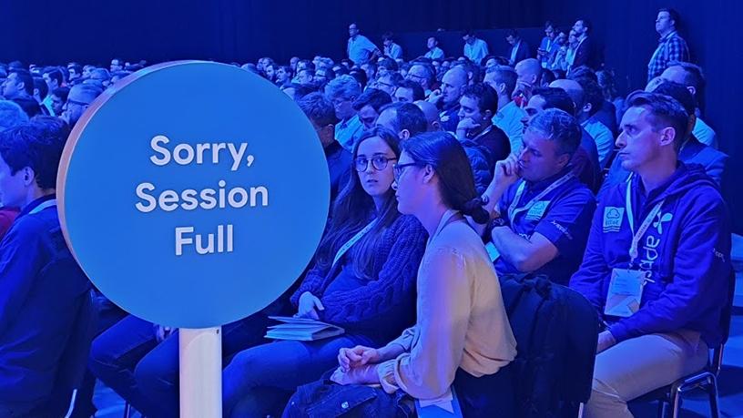 There were 125 breakout sessions at the Google Cloud Next conference, with some auditoriums filling to capacity.