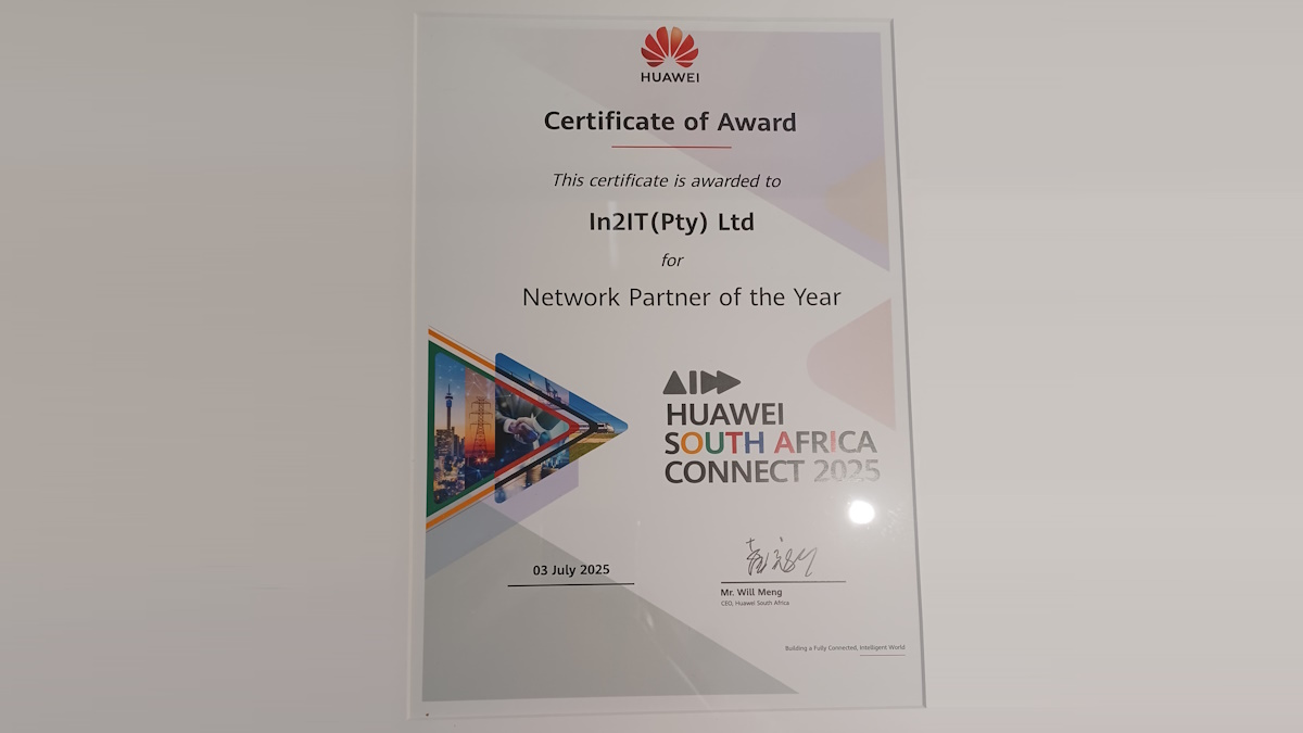 In2IT Technologies awarded Huawei Network Partner of the Year at Africa ...