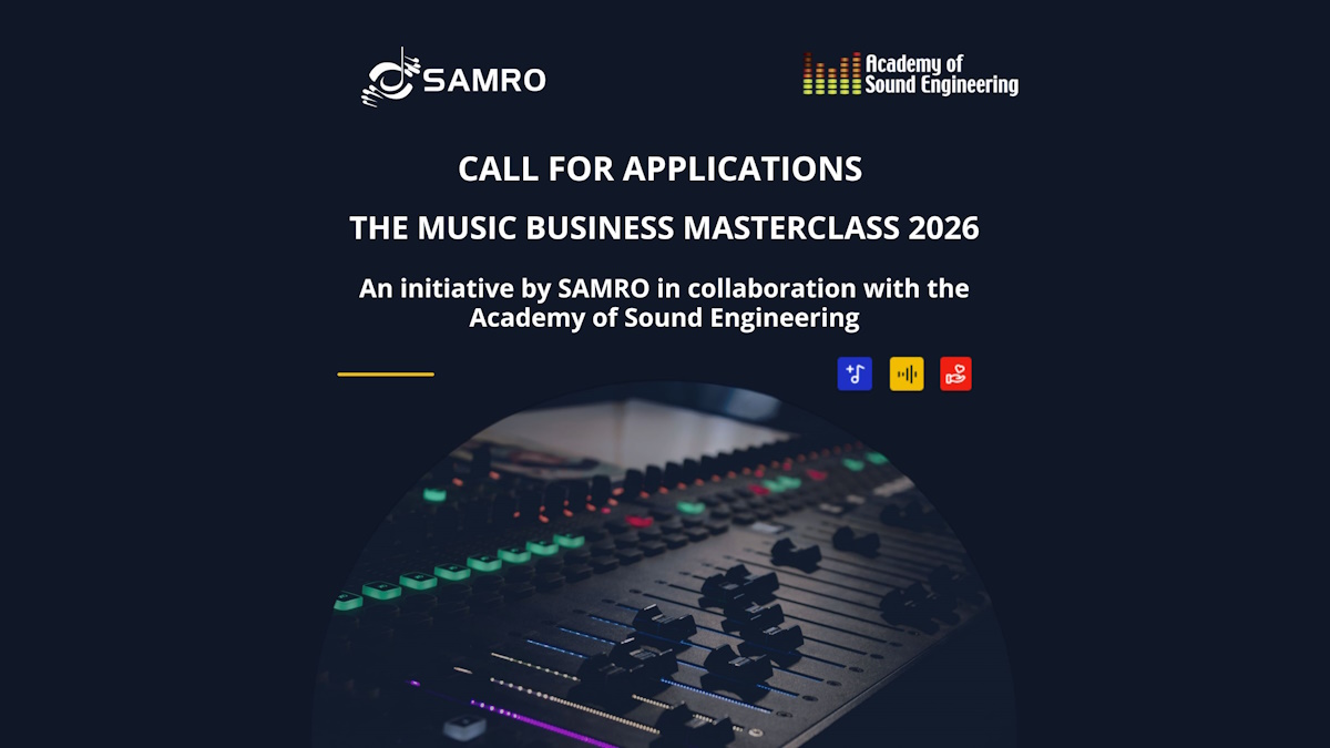 itweb.co.za - SAMRO NPC - SAMRO invites applications for 2026 Music Business Masterclass