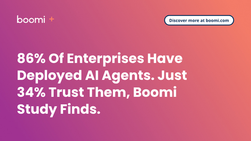 86% Of Enterprises Have Deployed AI Agents. Just 34% Trust Them, Boomi Study Finds.