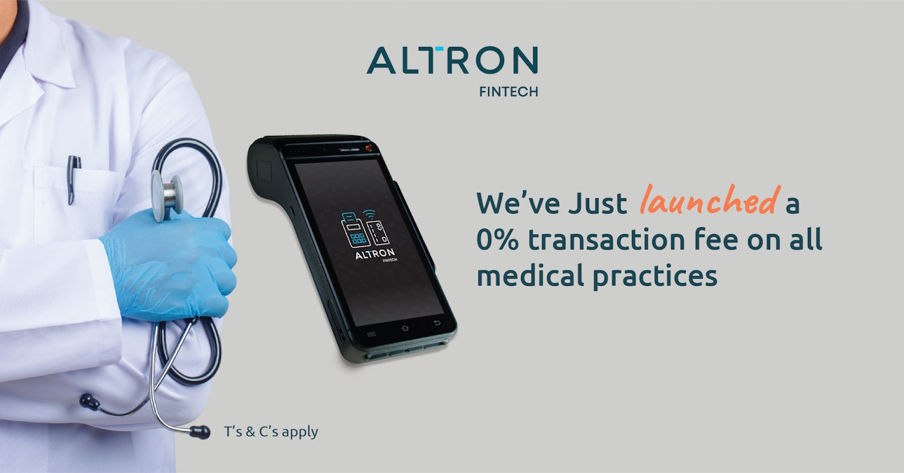 itweb.co.za - Altron FinTech - SA medical practices can now reduce card transaction costs with first-to-market payment solution