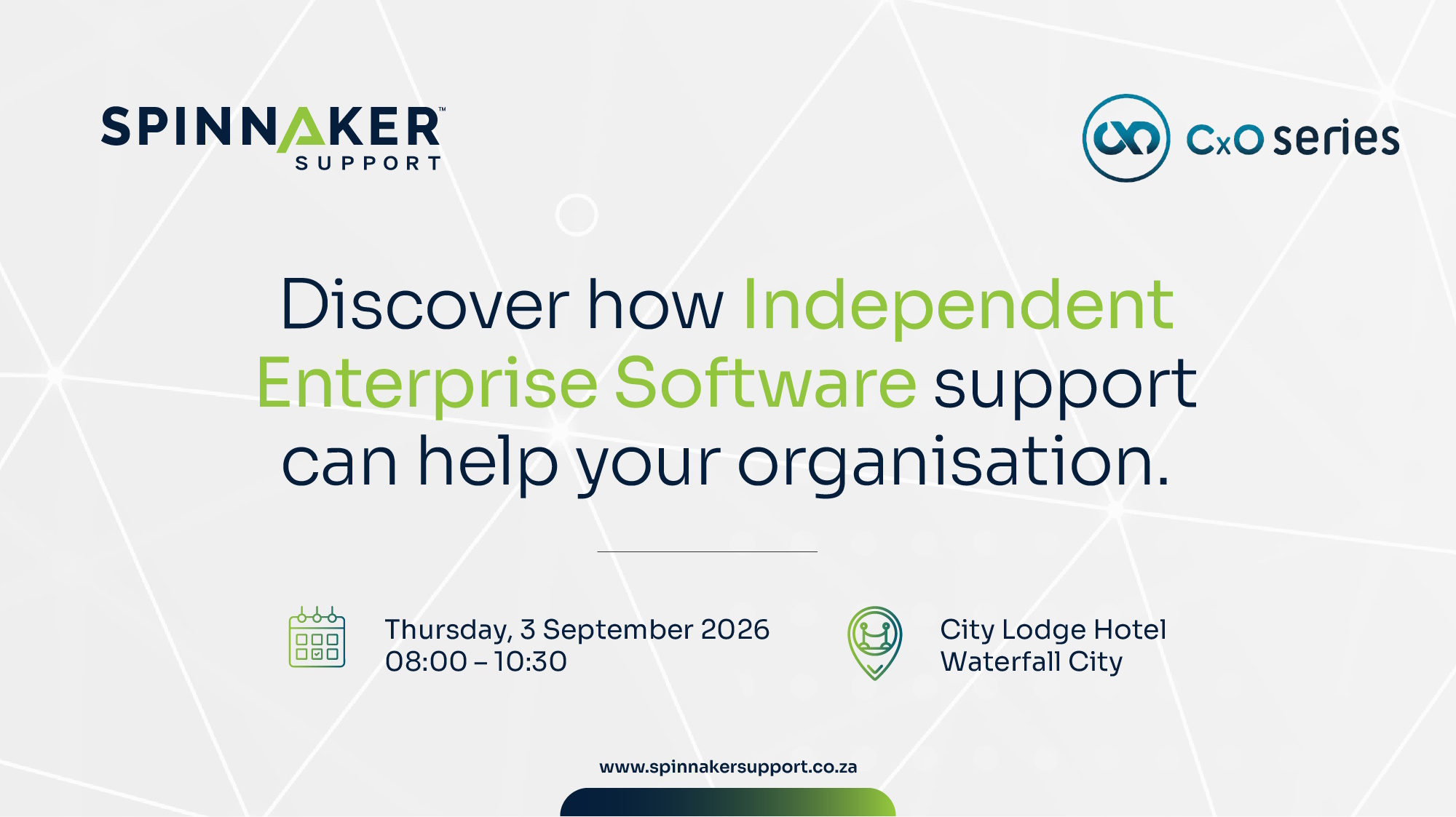Spinnaker Support to lead CxO Series conversation on taking back control of enterprise technology