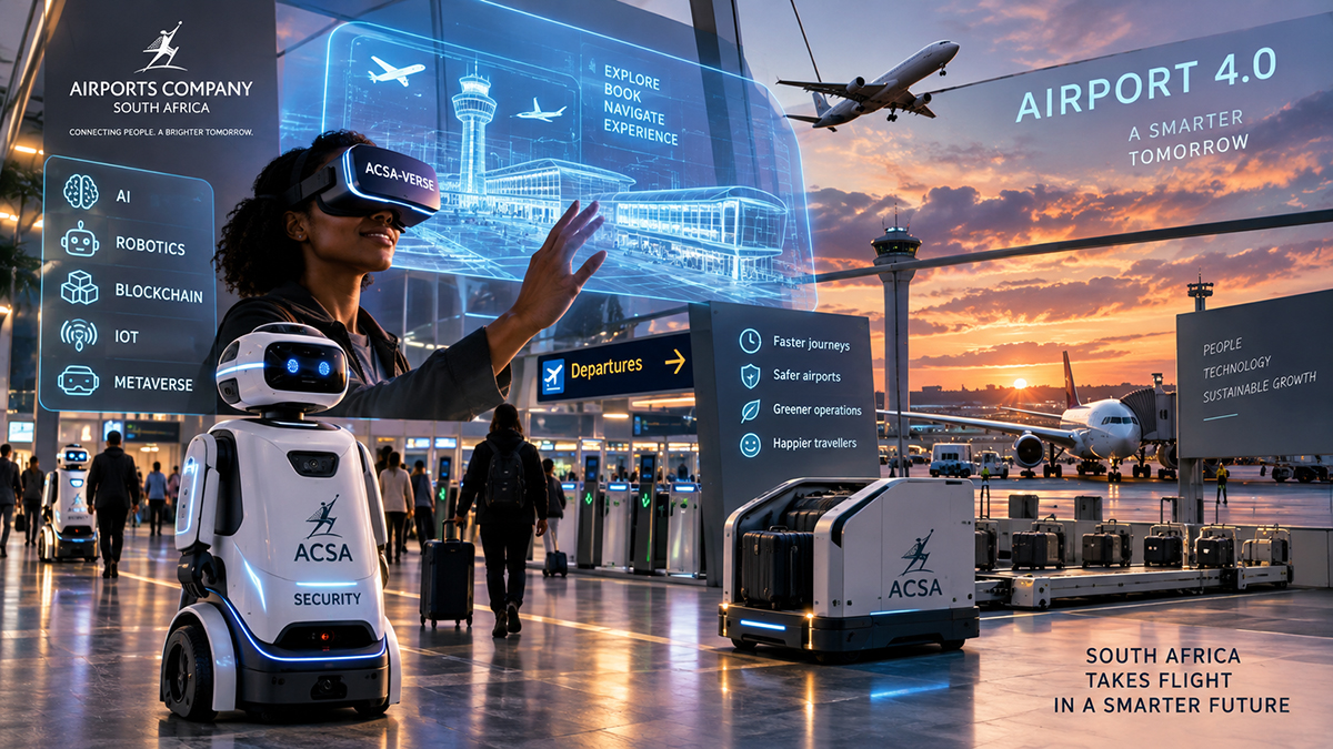itweb.co.za - Nicola Mawson - ACSA bets R21.7bn on metaverse, patrol robots