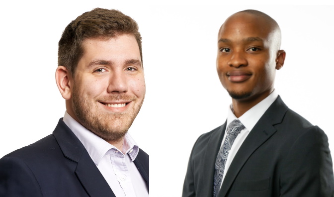 Karl Blom and Laone Setshedi